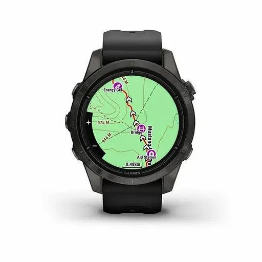 Смарт-годинник Garmin Epix Pro Gen 2 Sapphire 42mm Carbon G. DLC Ti. with Black Band (010-02802-14/15) - фото 4