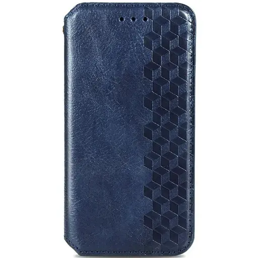 Кожаный чехол-книжка Getman Cubic (PU) для Xiaomi Redmi Note 12 4G Синий