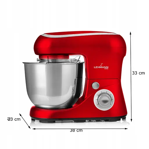 Кухонний комбайн тістоміс Lehmann Chervil 2200 W Red - фото 5