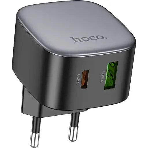 Мережевий зарядний пристрій Hoco CS32A Rise PD20W+QC3. 0 charger чорний - фото 1