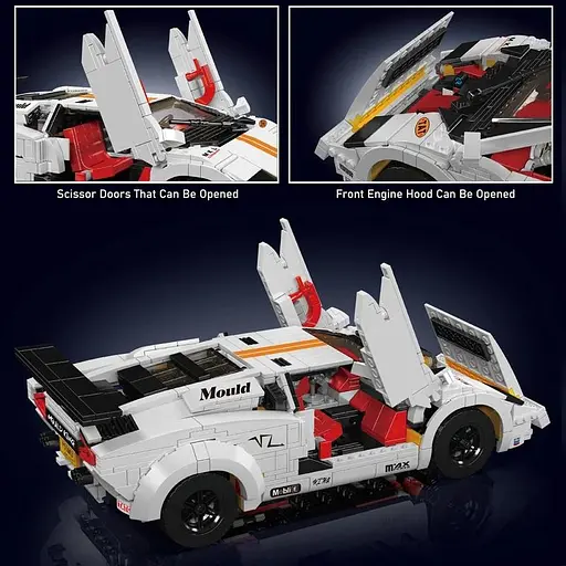 Конструктор машина на радиоуправлении Mould King Lamborghini Countach машинка ламборгини  1384 деталей - фото 4