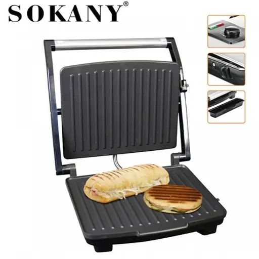 Універсальний електрогриль Sokany SK-210 (контактний гриль) 2000Вт - фото 2