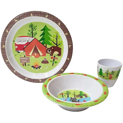 Сервиз столовый Gimex Tableware Kids 3 Pieces 1 Person Adventure (6965570) (DAS302017) - фото 1