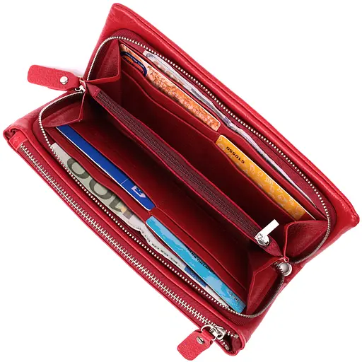 Кожаный женский кошелек ST Leather 21х10.5х2 см acs0028456 - фото 4