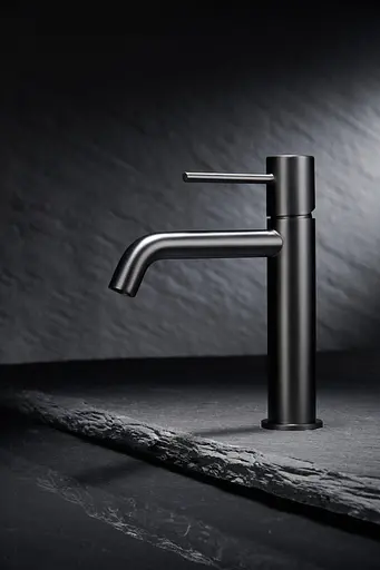 Смеситель для умывальника Imex Monza PVD графит BDM039-1BGM Графит - фото 2