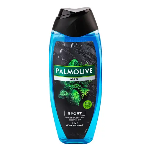 Уцінка. Гель для душу 3в1 Palmolive Sport Men Mint and Cedar leaf essential oils 500 мл (895869)