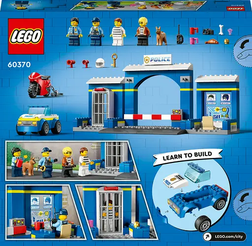 Конструктор LEGO City Преследование на полицейском участке, 172 детали (60370) - фото 9