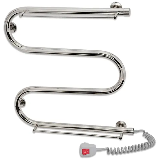 Электрический полотенцесушитель Laris Змеевик 25 РС3 500x500 С 2-мя полками Э 73207034 - фото 1