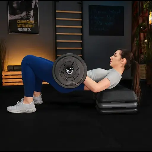 Степ платформа Trex Sport TX-038PAS до аеробіки 3-рівнева чорна - фото 7