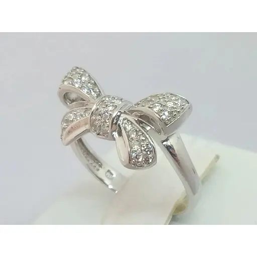 Срібне кільце Харківська ювелірна фабрика з фіанітами. 500146-Р 16,5 - фото 4