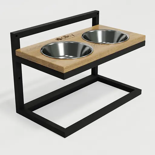 Hollky Flex M — миски на регульованій підставці для середніх собак (2 × 0.85 л) - фото 4