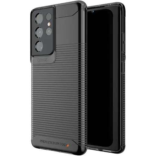Оригнальний протиударний силіконовий чохол Gear4 Havana D3O для Samsung Galaxy S21 Ultra 5G (6.8") Smoke - фото 10