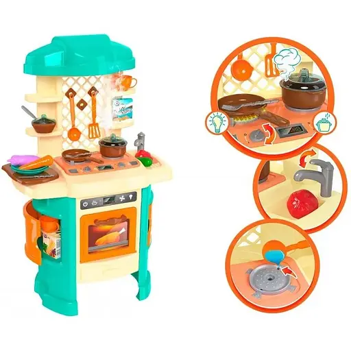 Детский кухонный набор Technok Toys для девочки с электронным модулем "Кухня ТехноК" (5637) - фото 2