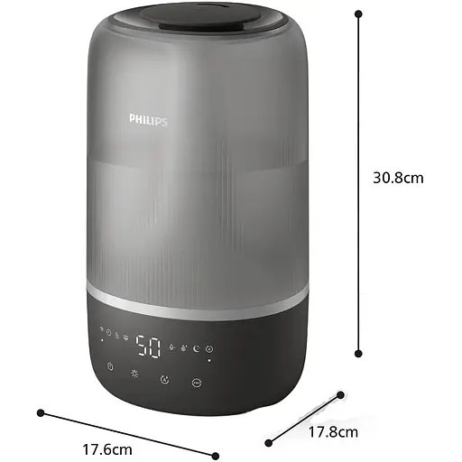 Увлажнитель воздуха Philips Series 1000, темно-серый (HU1510/03) - фото 5