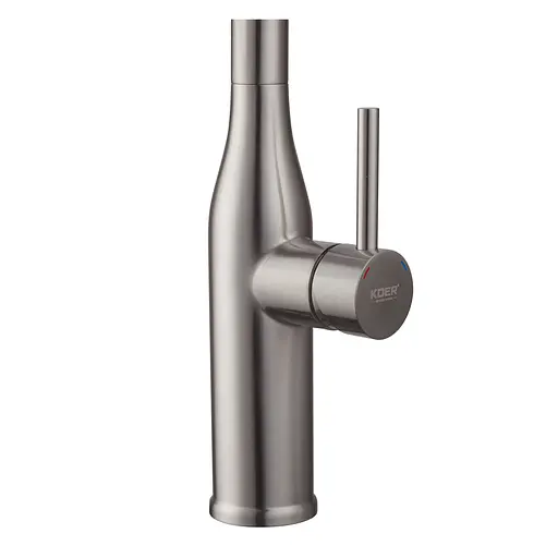 Змішувач для кухні з висувним виливом Koer KI-70004-02 KR3385 Нержавіюча сталь - фото 7