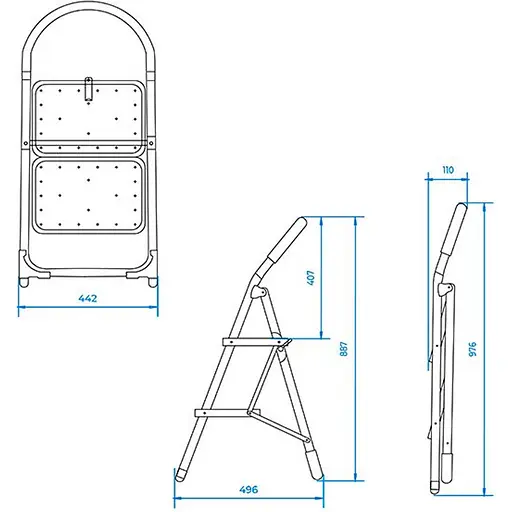 Драбина Intertool LT-0036 (140453) - фото 7