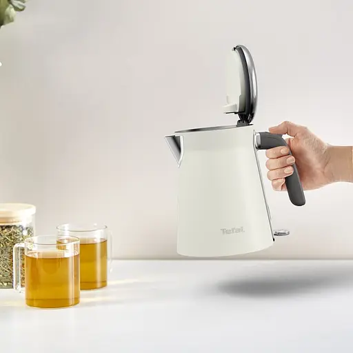 Tefal Електрочайник Collection 1.68л, Strix, нерж. сталь, бежевий - фото 3