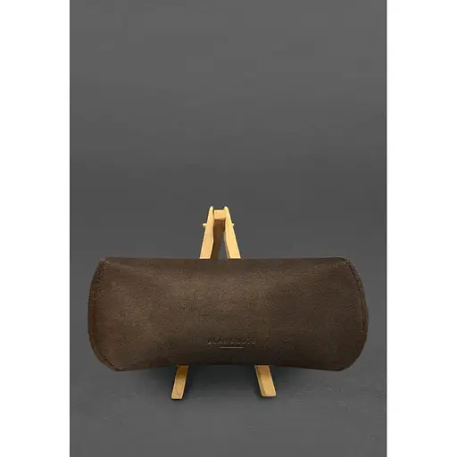 Чехол для очков BlankNote Crazy Horse из кожи с магнитной застежкой темно-коричневый  - фото 4