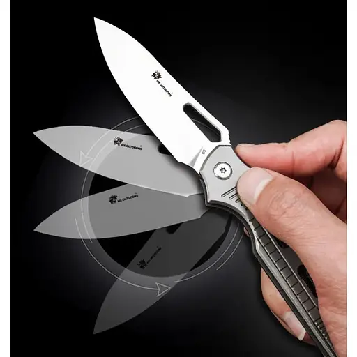 Нож туристический HX Outdoors Handolock X Folding Knife Titanium Version (TD-14T) - фото 2
