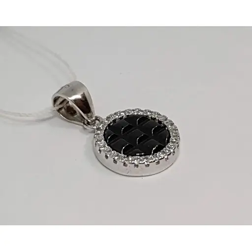 Серебряная подвеска Диама с керамикой и фианитами. 31211221732 - фото 3