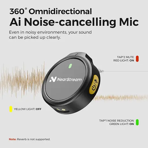 Бездротовий мікрофон Lavalier для iPhone/Android з Lightning/USB-C Plug-Play, шумозаглушення - фото 3