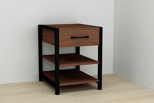 Тумба універсальна Ferrum-decor Вів'єн 1/2 50x41x40 чорний ДСП Венге 16мм (FRD-106190) - фото 5