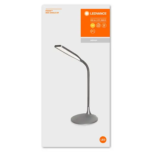 Osram Лампа настільна світлодіодна LEDVANCE LED PANAN DISC 5W 3000K (плавно затемнюється) - фото 2