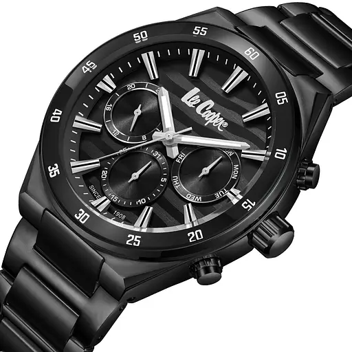 Наручний годинник чоловічий Lee Cooper Hit Black Чорний (3439) - фото 2