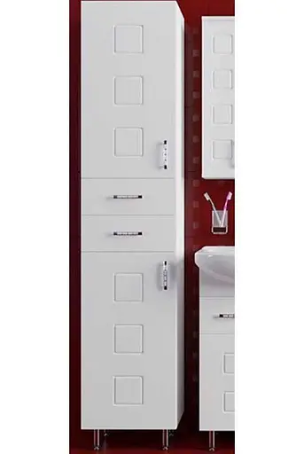 Пенал для ванної кімнати ПіК Корфу лівий П 40 см Білий 30412 - фото 4