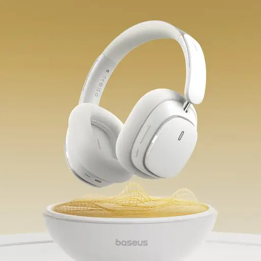 Беспроводные наушники Baseus Bowie H1 Pro Noise-Cancellation Wireless Headphones Moon White - фото 8