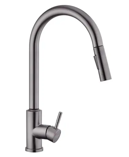 Змішувач для кухні з висувним виливом Kroner KRP Edelstahl Klassisch - PVD03916 сенсорний (CV032496) - фото 3
