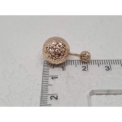 Золоті сережки Favoritum з алмазною гранню. 210336_12 - фото 5