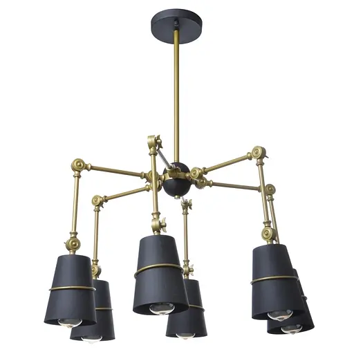 Люстра Brille паук потолочная E27 60W GR (BL-392C/6) - фото 14