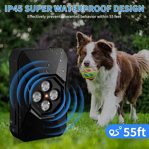 Устройство против лая для собак — 50-футовое устройство для сдерживания лая собак — 3 режима ультразвуковой остановки лая собаки - фото 3