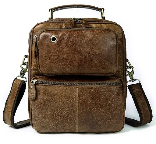 Сумка з ефектами старовини чоловіча Vintage 23х27х7,5 см sum0028950 - фото 1