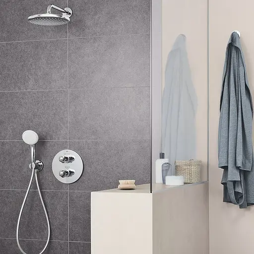 Лійка для верхнього душу з тримачем Grohe Tempesta 250 26668000, Хром - фото 6