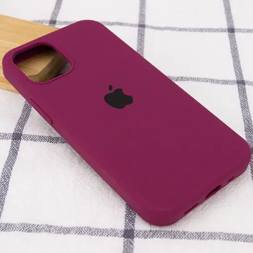 Чохол Silicone Case Full Protective (AA) для Apple iPhone 13 (6.1) Бордовий / Maroon - фото 3