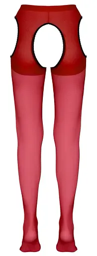 Колготки Cottelli Collection Sex Tights S/M червоний - фото 4