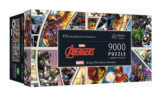 Пазли - Безмежна колекція: "Марвел - Месники" 9000 елементів 81022 Trefl, в коробці (5900511810226) - фото 1