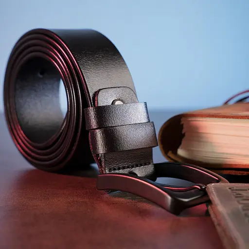 Ремінь шкіряний Vintage чоловічий 115х3,6 см acs0015202 - фото 5