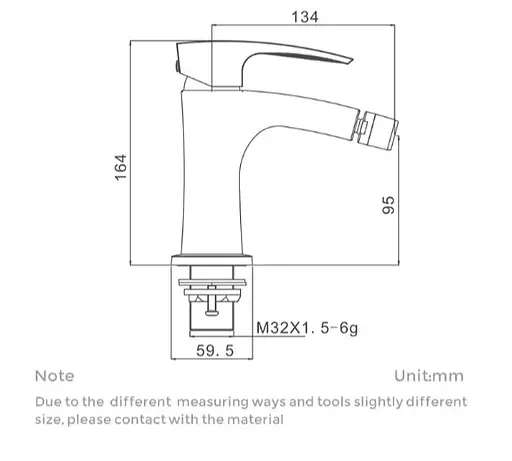 Смеситель для биде Gappo G5007 - фото 5
