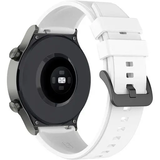 Ремінець для Samsung Galaxy Watch 4 40mm - білий ширина кріплення 20мм силікон Watchbands GT (W27-4WB39441171)