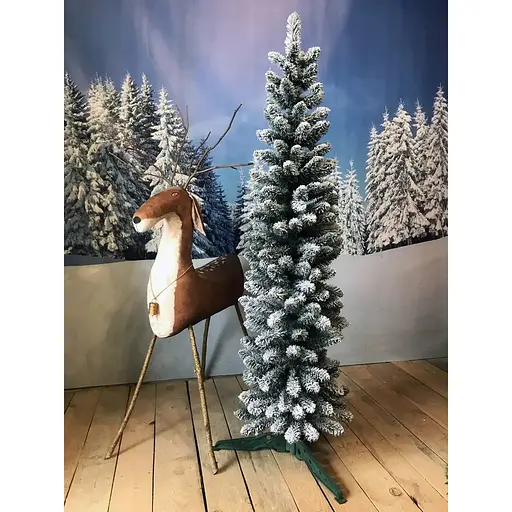 Ялинка Hvoya Альпійська вузька 180 см засніжена - фото 3