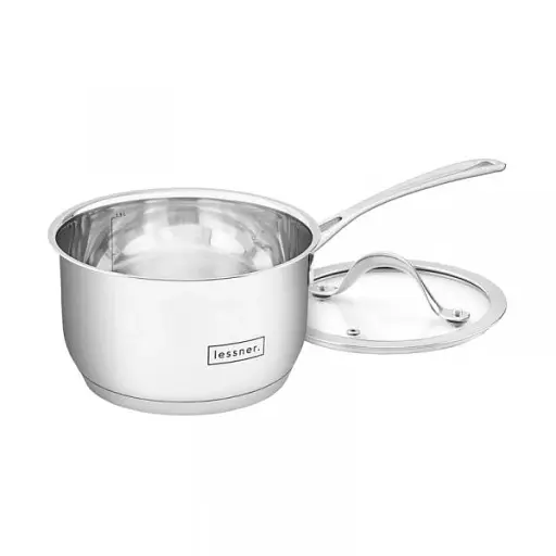Ківш з кришкою нержавіюча сталь Lessner 1.6 л 16 см (55877-16s) - фото 2