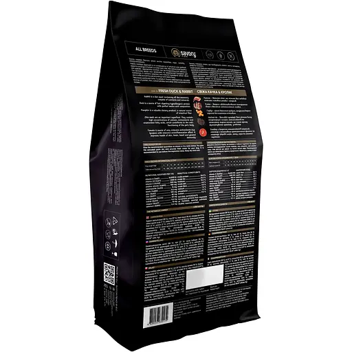 Сухой корм для собак Savory All Breeds Rich in Fresh Duck&Rabbit со свежим мясом утки и кролика 12 кг - фото 2