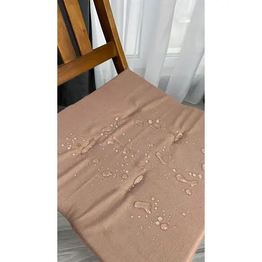 Водоотталкивающая подушка на стул Ореховый однотон (2 шт.) - фото 5