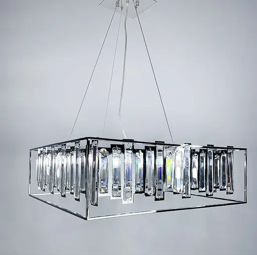 Підвісна арт-люстра в хромованому корпусі | Арт. CA 09 | Line F - фото 1
