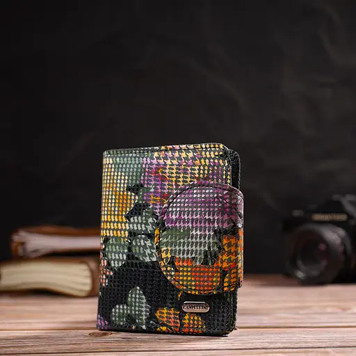 Жіночий шкіряний гаманець Canpellini 9х11.7х1 см acs0025507 - фото 6