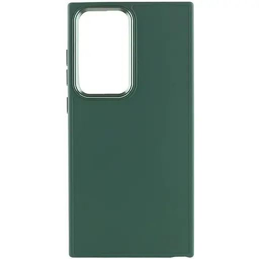 TPU чехол Epik Bonbon Metal Style для Samsung Galaxy S24 Ultra Зеленый / Army green
