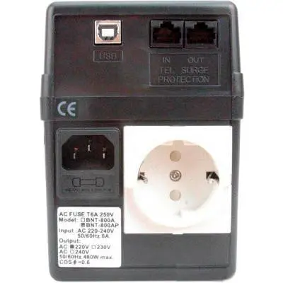 Пристрій безперебійного живлення BNT-800AP Schuko Powercom - фото 2